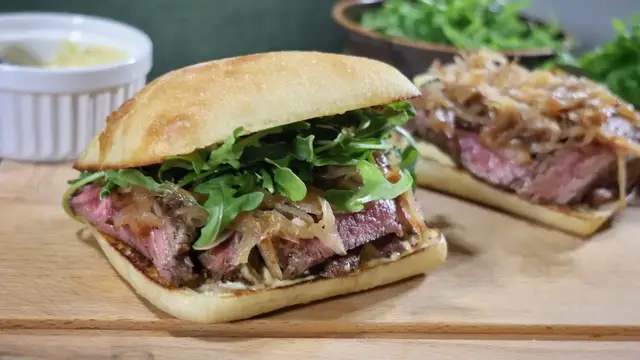'Video thumbnail for Restaurant-Worthy Sirloin Sandwiches Made At Home'
