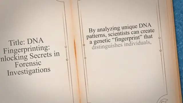 Video thumbnail for DNA fingerprinting and its applications in forensics