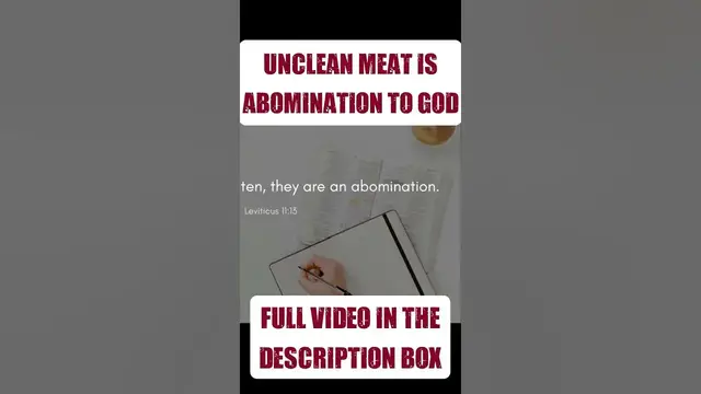 Video thumbnail for Unclean meat is abomination to God