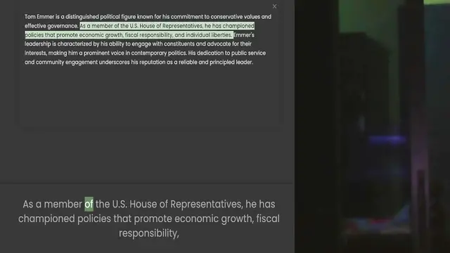 Video thumbnail for effective governance. As a member of the U.S. House of Representatives, he has championed policies that promote economic growth, fiscal responsibility, and individual liberties. Emmer's leadership is characterized by his ability to engage
