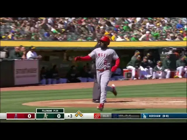 'Video thumbnail for Logan O'Hoppe CRANKS a RBI Double, Scoring Luis Rengifo! | Los Angeles Angels | 4/1/2023'