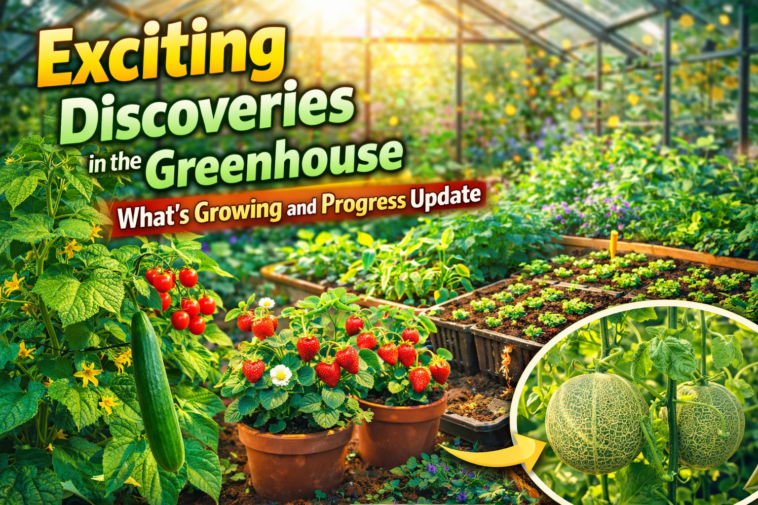 Video thumbnail for Exciting Discoveries in the Greenhouse | What’s Growing and Progress Update