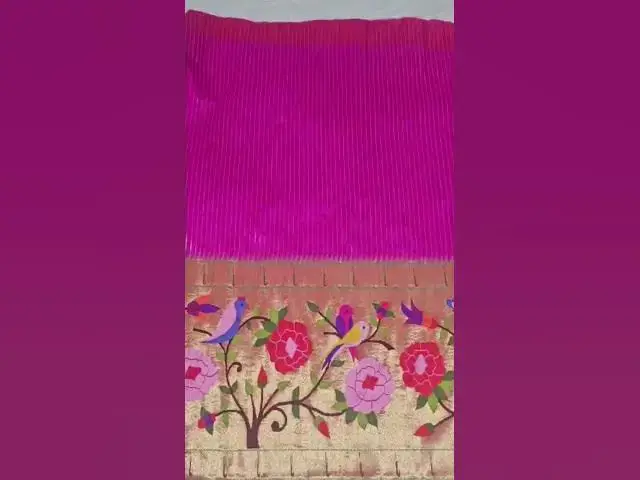 Video thumbnail for Half allover work paithani saree.Whatsapp us on 8668334791#yeolapaithanisareesonlineshopping #saree