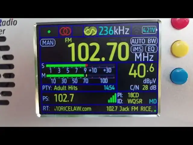 Video thumbnail for TEF 6686 LW/MW/SW/FM Stereo Portable Radio WQSR 102.7 FM Baltimore Maryland