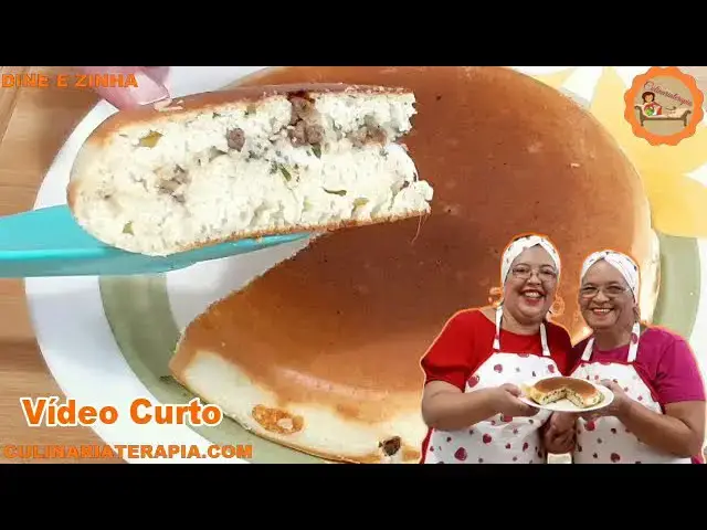 Video thumbnail for Aprenda Como Fazer Bolo Salgado de Frigideira com Mussarela e Carne Ensinado por Especialista!