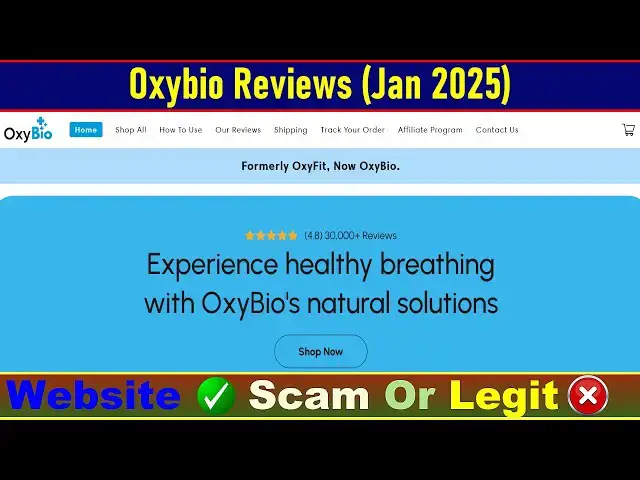 Video thumbnail for Oxybio Reviews Consumer Reports: Check Oxybio Is Scam Or Legit? | Product Review