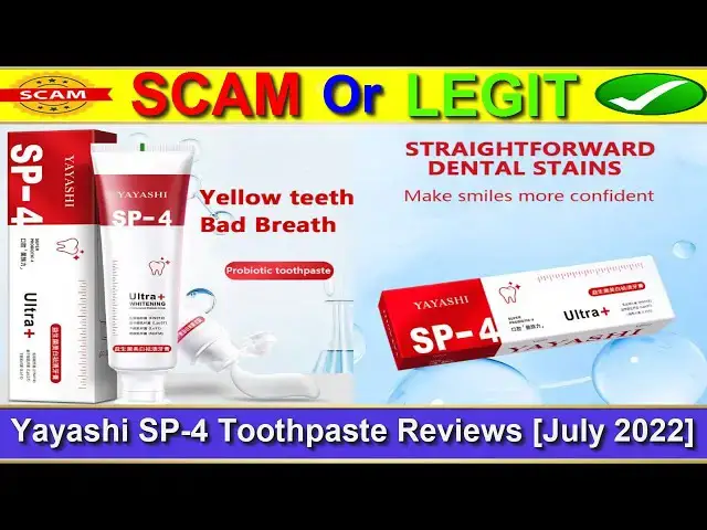 Video thumbnail for Yayashi SP-4 Toothpaste Reviews (July 2023) [ with Proof ] Is Yayashi SP-4 Toothpaste SCAM or LEGIT?