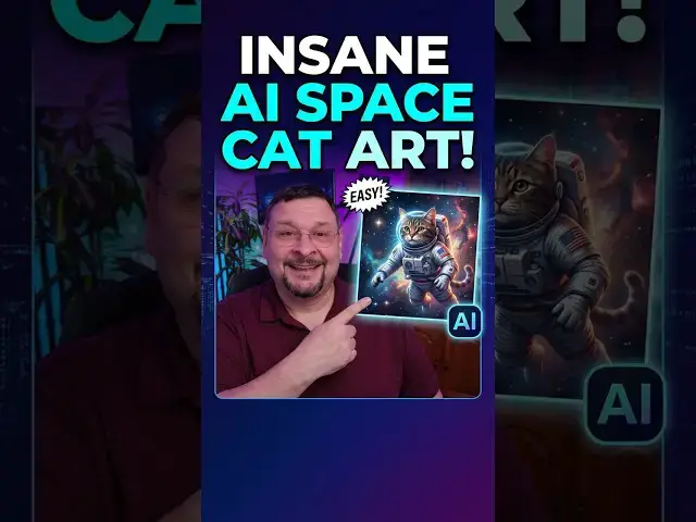 Video thumbnail for Generate INSANE Space Cat Art with AI (EASY!) #shorts