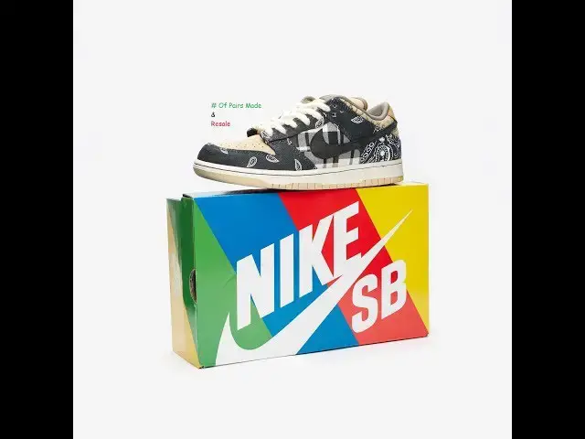 'Video thumbnail for Travis Scott X Nike Dunk Sb Low |Resale Value & How Many Pairs Possibly Made?'