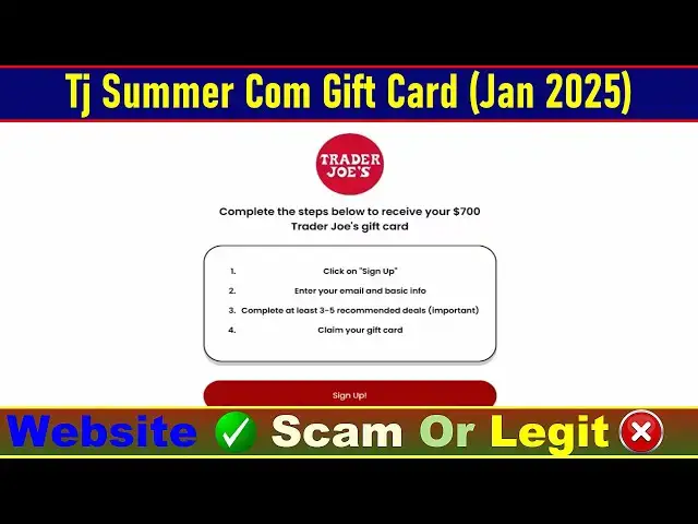 Video thumbnail for Beware the FAKE TJSummer.com Trader Joe’s Gift Card Scam
