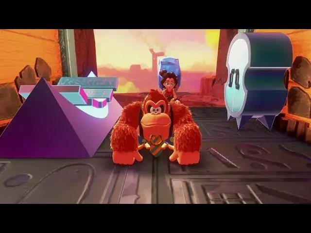 Video thumbnail for Donkey Kong Bananza - Canyon Layer: Big-Stretch Peak Getaway: Kong Bananza Slay Crockoids Gameplay