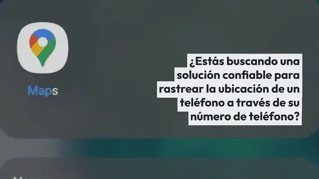 Video thumbnail for Cómo rastrear un celular por número usando Google Maps