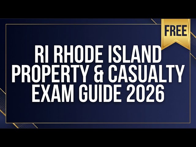 Video thumbnail for Rhode Island Property Casualty Exam Guide 2026 | FREE Study Guide & Practice Test