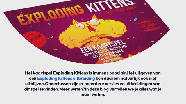 Video thumbnail for Exploding Kittens Uitbreiding Keuzehulp en Tips