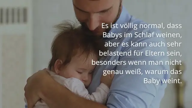 Video thumbnail for Warum Babys im Schlaf weinen: Ursachen und Beruhigungstipps