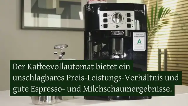 Video thumbnail for DeLonghi Magnifica ECAM 22.110.B Kaffeevollautomat im Test 2024