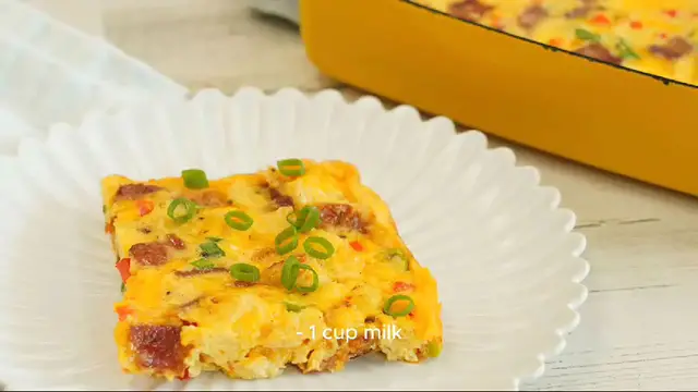 Video thumbnail for egg casserole recipe