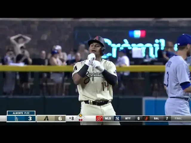 'Video thumbnail for Gabriel Moreno BELTS a RBI Double, Scoring Nick Ahmed! | Arizona Diamondbacks | 4/7/2023'