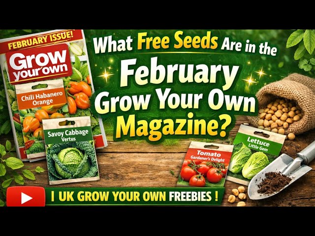 Video thumbnail for Free Seeds in Grow Your Own Magazine (February Issue UK)