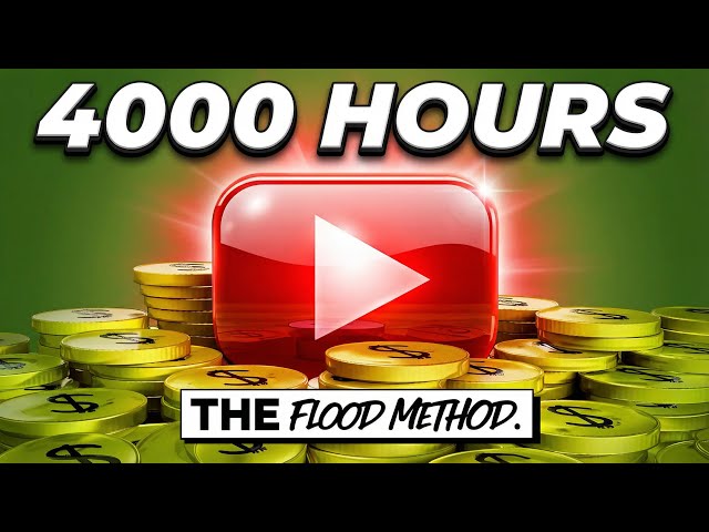 Video thumbnail for 4000 YouTube watch hours HACK for Monetization