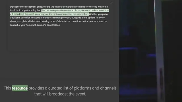 Video thumbnail for Experience the excitement of New Year's Eve with our comprehensive guide on where to watch the iconic ball drop streaming live. This resource provides a curated list of platforms and channels that will broadcast the event, ensuring you do