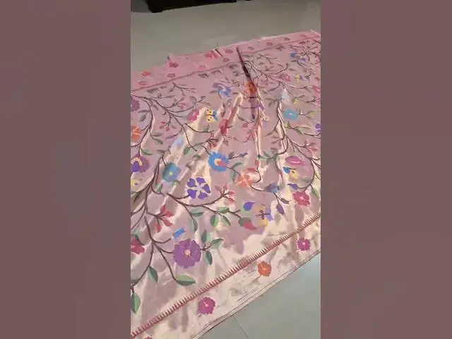 Video thumbnail for Half allover work and Allover Work Paithani saree #paithani #indianhandlooms #silksaree #saree