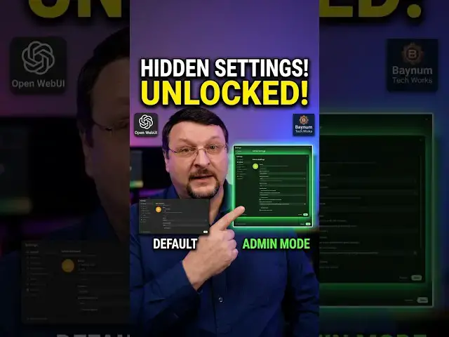Video thumbnail for The Hidden Settings That Change Everything in Open WebUI #shorts #tutorial