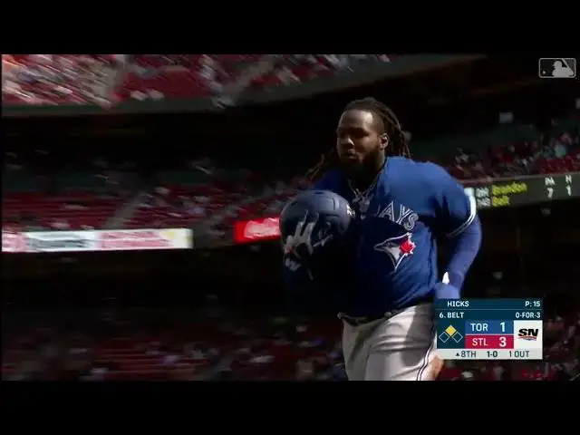 'Video thumbnail for Vladimir Guerrero Jr Scores on a Wild Pitch by Jordan Hicks! | Toronto Blue Jays | 4/1/2023'