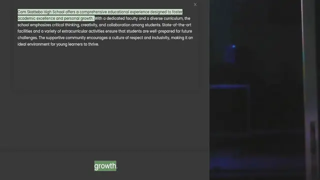 Video thumbnail for academic excellence and personal growth. With a dedicated faculty and a diverse curriculum, the school emphasizes critical thinking, creativity, and collaboration among students. State-of-the-art facilities and a variety of extracurricula