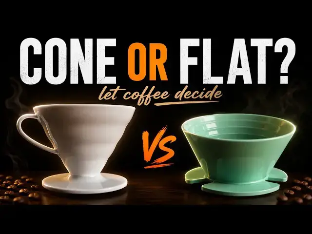 Video thumbnail for Is a Flat Bottom Brewer Better Than a Cone Filter?