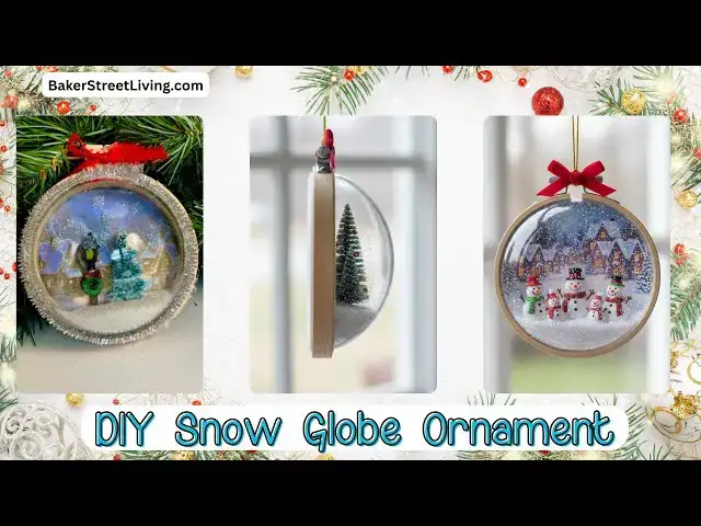 'Video thumbnail for Easy to Make Snow BGlobe Ornament for Christmas'