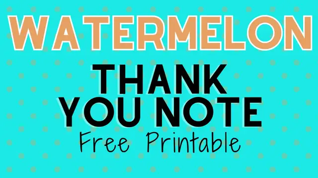 Video thumbnail for watermelon thank you humix video