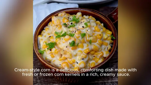 Video thumbnail for cream style corn recipe