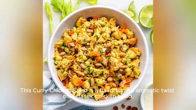 Video thumbnail for curry chicken salad recipe