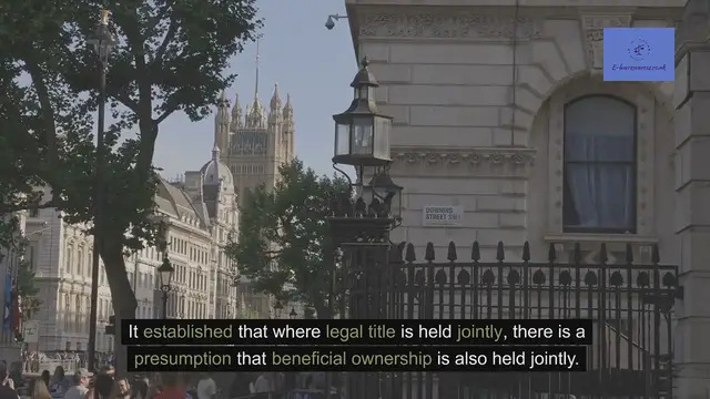 'Video thumbnail for Stack v Dowden [2007] 2 AC 432 www.e-lawresources.co.uk'