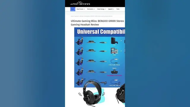 Video thumbnail for Unleash Gaming Excellence with the BENGOO G9000 Stereo Gaming Headset