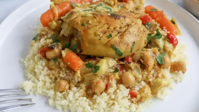 'Video thumbnail for Slow Cooker Chicken And Artichoke Tagine Recipe'