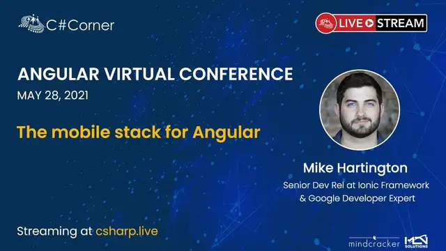 Video thumbnail for The mobile stack for Angular || Angular Virtual Conference 2021