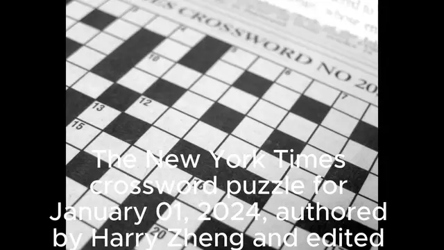 Video thumbnail for NYT Crossword Answers 01/01/24