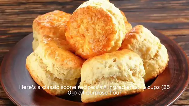 Video thumbnail for scones recipe