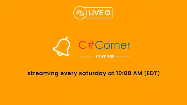 Video thumbnail for C# Corner Townhall - Episode 8