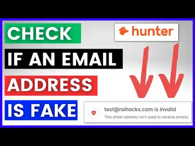 'Video thumbnail for How To Check If An Email Address Is Fake? [in 2023]'