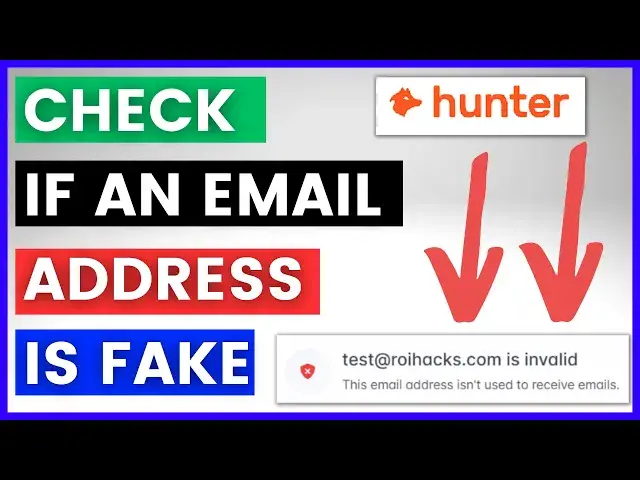 Video thumbnail for How To Check If An Email Address Is Fake? [in 2023]