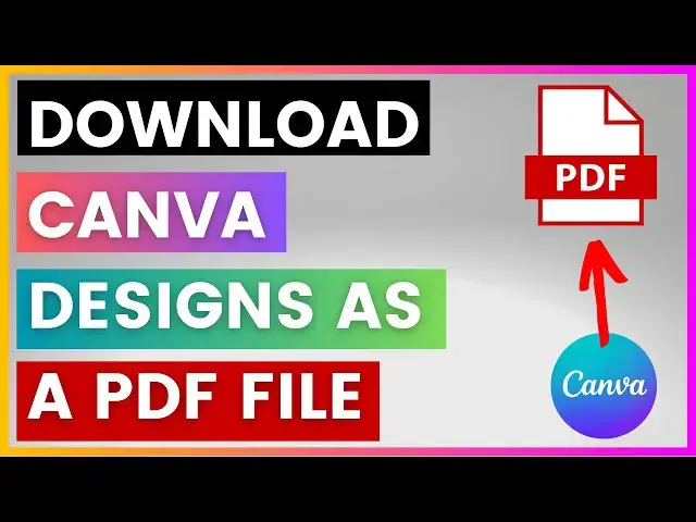 Video thumbnail for How To Download Canva Design As A PDF File?