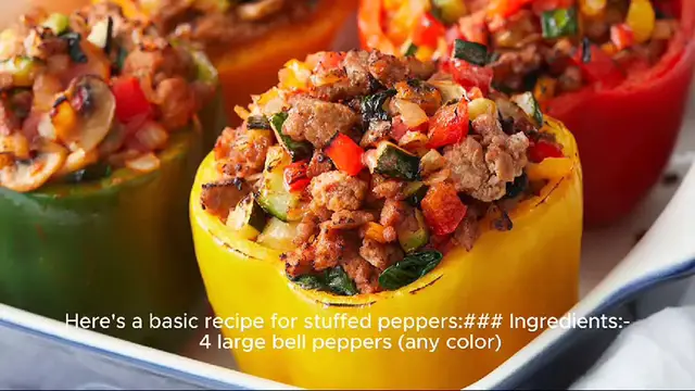 Video thumbnail for stuffed peppers recipe
