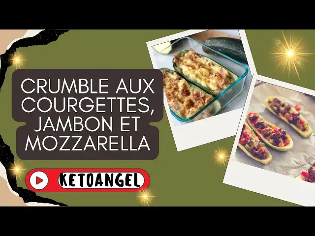 Video thumbnail for Crumble aux courgettes, jambon et mozzarella:  la recette facile et savoureuse