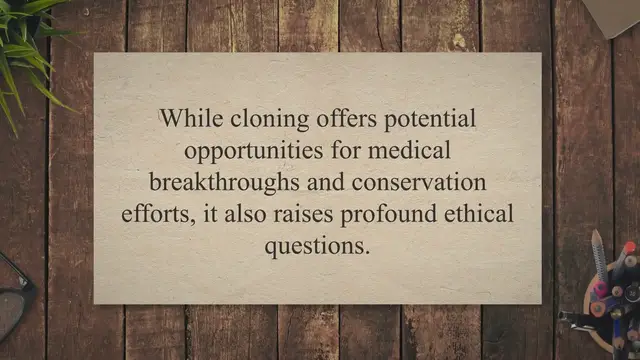 Video thumbnail for Genetic implications of cloning and its ethics