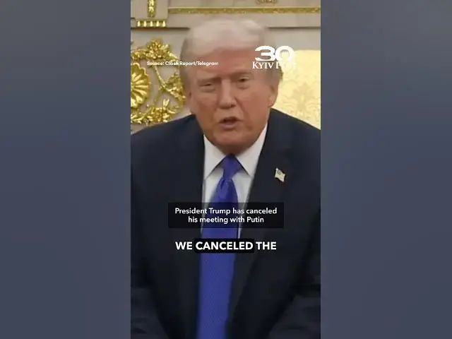 Video thumbnail for President Trump has canceled his meeting with Putin