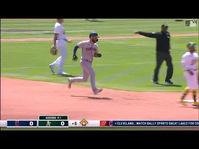 'Video thumbnail for Cam Gallagher BELTS a Two-Run Double! | Cleveland Guardians | 4/5/2023'