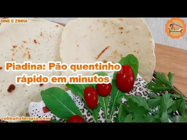 Video thumbnail for Pão e Pizza Rápida em Minutos Piadina